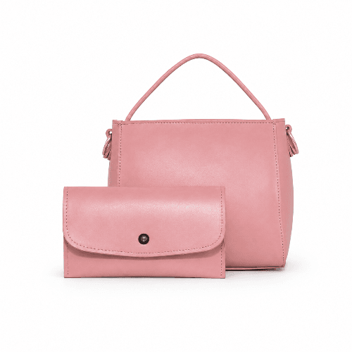 Mira 2-Piece Bag Set – Pink