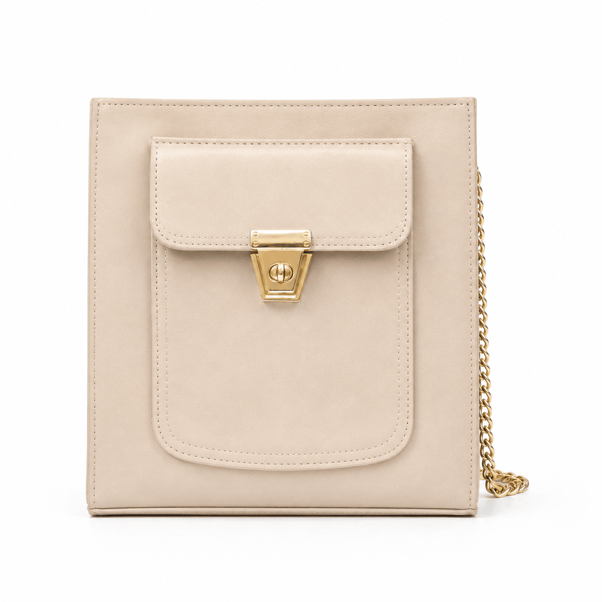 Sophia Classical Hand Clutch – Brown