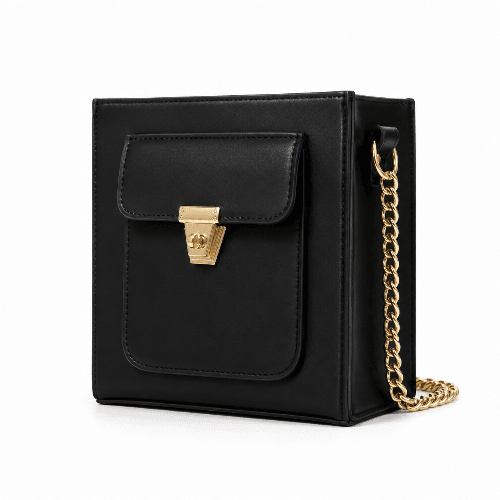 Sophia Classical Hand Clutch – Black