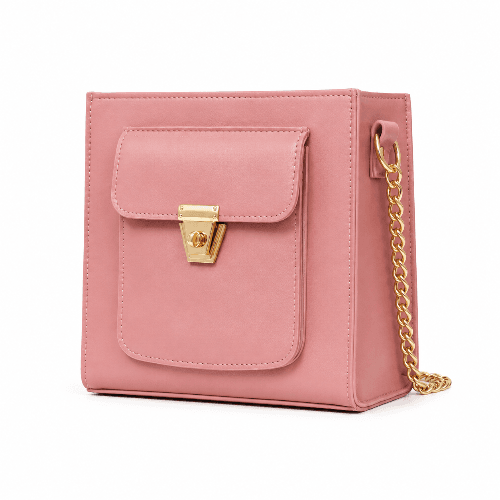 Sophia Classical Hand Clutch – Pink