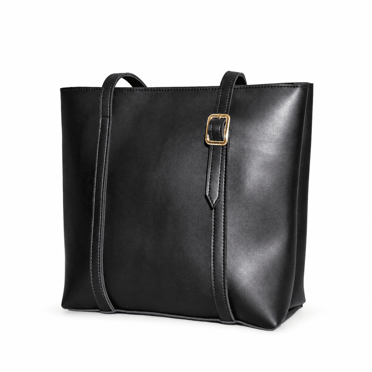 The Oxford Leather Tote Bag – side angle view