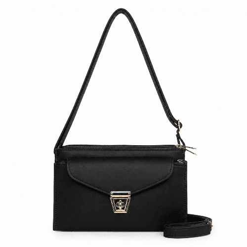 The Five Pocket Crossbody Bag – Black