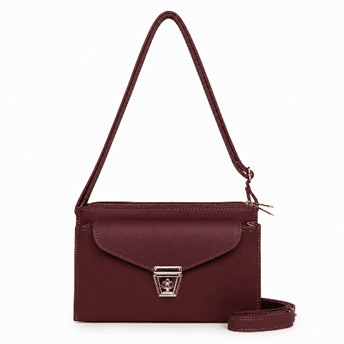 The Five Pocket Crossbody Bag – Maroon