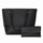 Avery Two Tone Tote Bag – Black