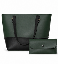 Avery Two Tone Tote Bag – Green
