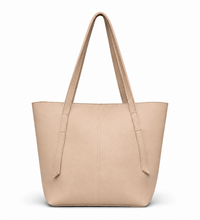 Eloria Leather Tote Bag – Beige
