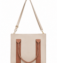 Ember Two Tone Tote Bag – close-up handle detail
