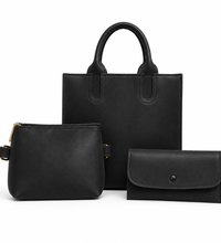 Everly 3-Piece Bag Set – Black
