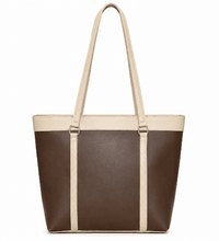 Mr Perfect Shoulder Tote Bag – tan leather tote with top handles