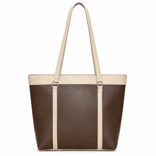 Mr Perfect Shoulder Tote Bag – tan leather tote with top handles