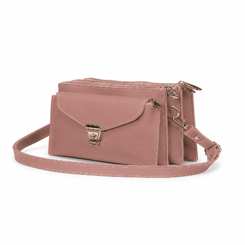The Five Pocket Crossbody Bag – Pink
