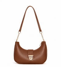 The Rosa Crescent Shoulder Bag – Brown
