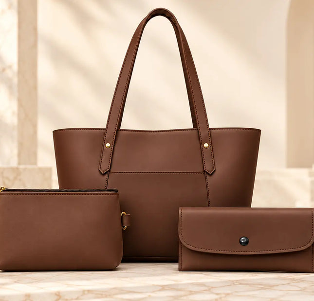 Bella Tote Bag 3-Piece Set for Women
