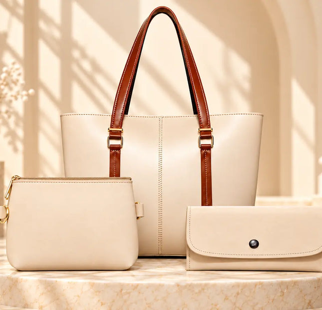 The Maverik Tote Bag 3-Piece Set for Women