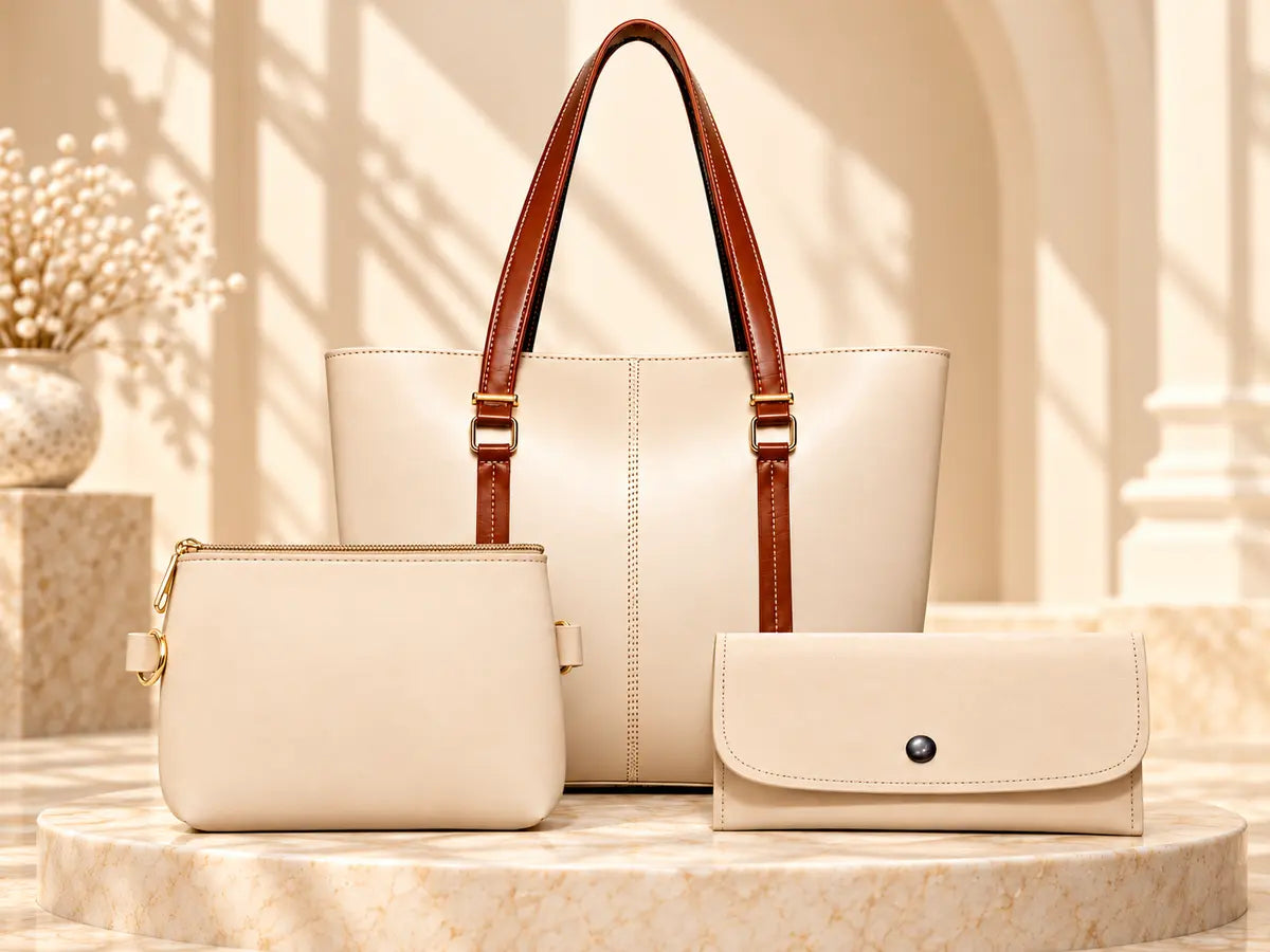 The Maverik Tote Bag 3-Piece Set for Women