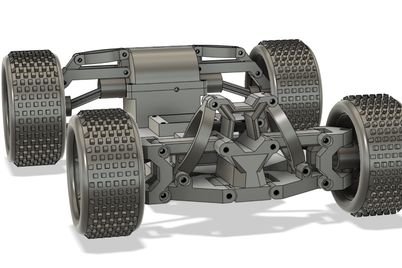 a cute 3d printed car